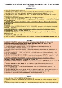 Zapraszamy na zajęcia w Mszczonowskim Ośrodku Kultury.