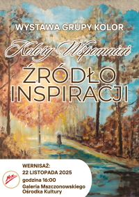 Zapraszamy na wernisaż prac malarskich Grupy Kolor 22 listopada o godz. 16.00. w Galerii MOK