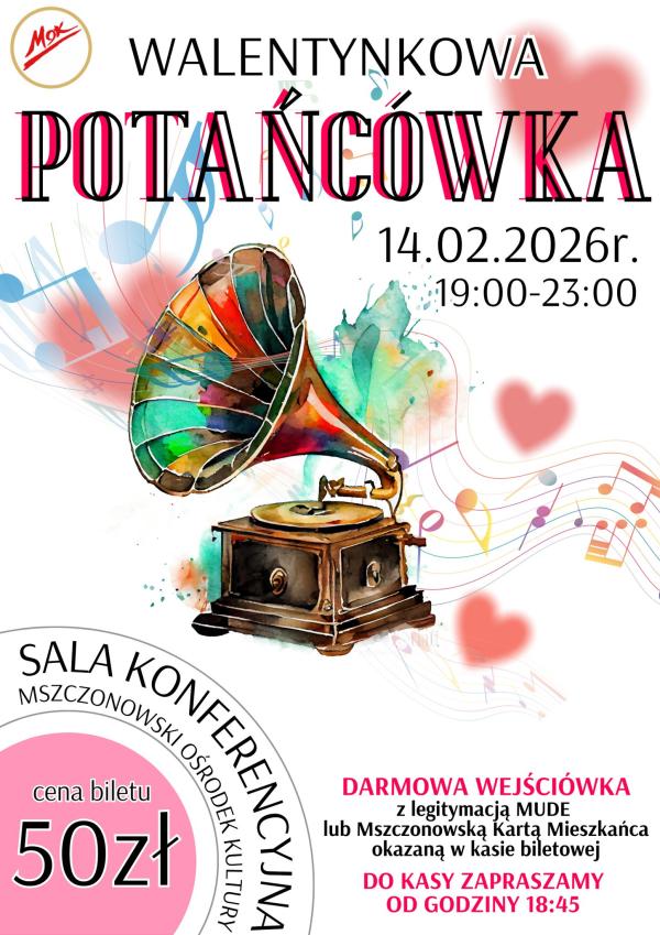 Zapraszamy na Walentynkową Potańcowkę